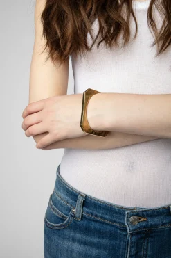 Sale Zadig & Voltaire Cecilia Bangle Oldgold